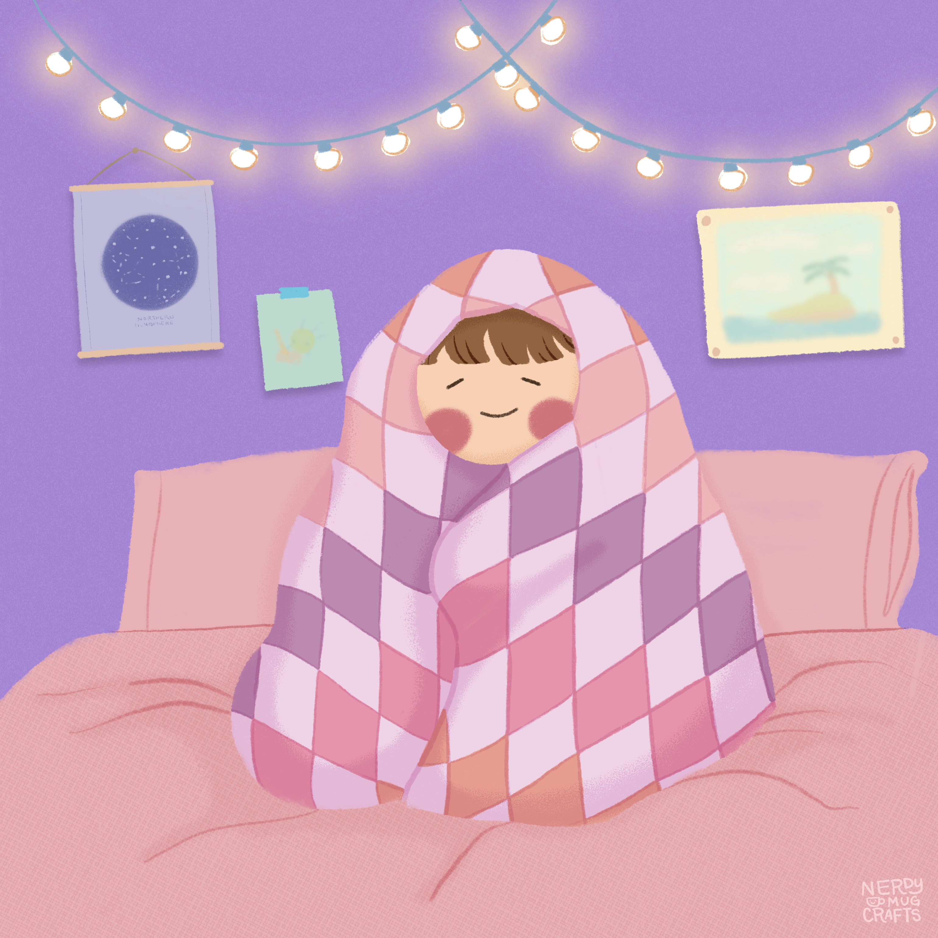 cozy in bed